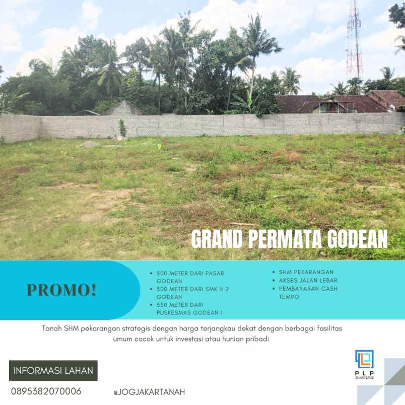 tanah murah dekat pasar godean