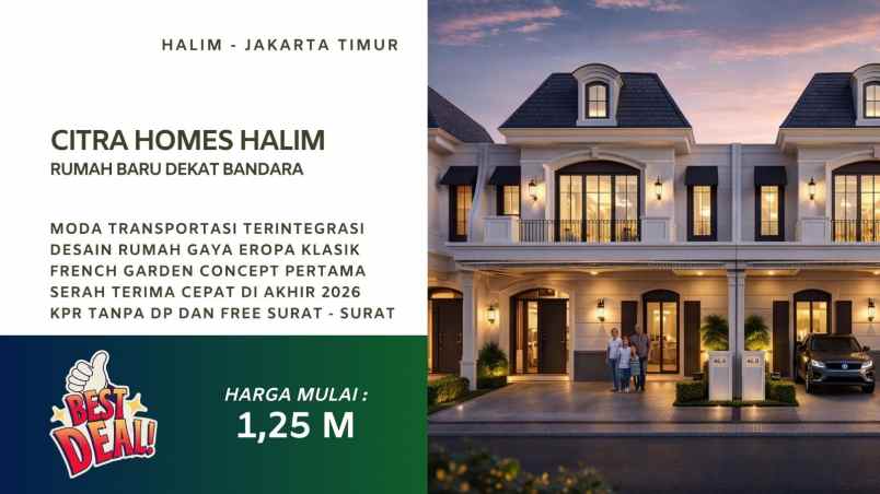 citra homes halim by ciputra group jakarta timur