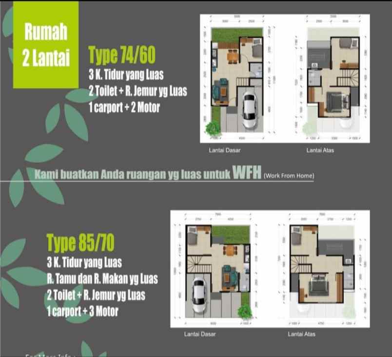 cluster 2 lantai 925 jt an di kukusan beji depok