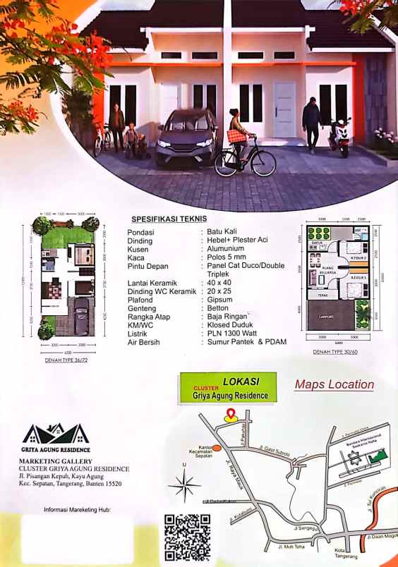 cluster griya agung lokasi strategis tanpa dp
