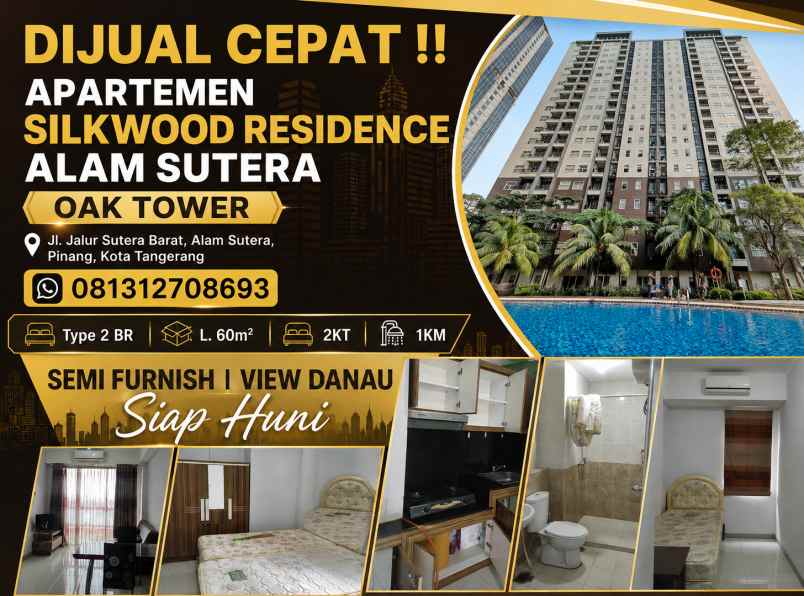 dijual apartemen jl jalur sutera barat alam