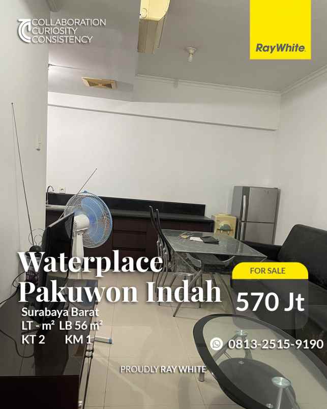 dijual apartemen pakuwon indah waterplace