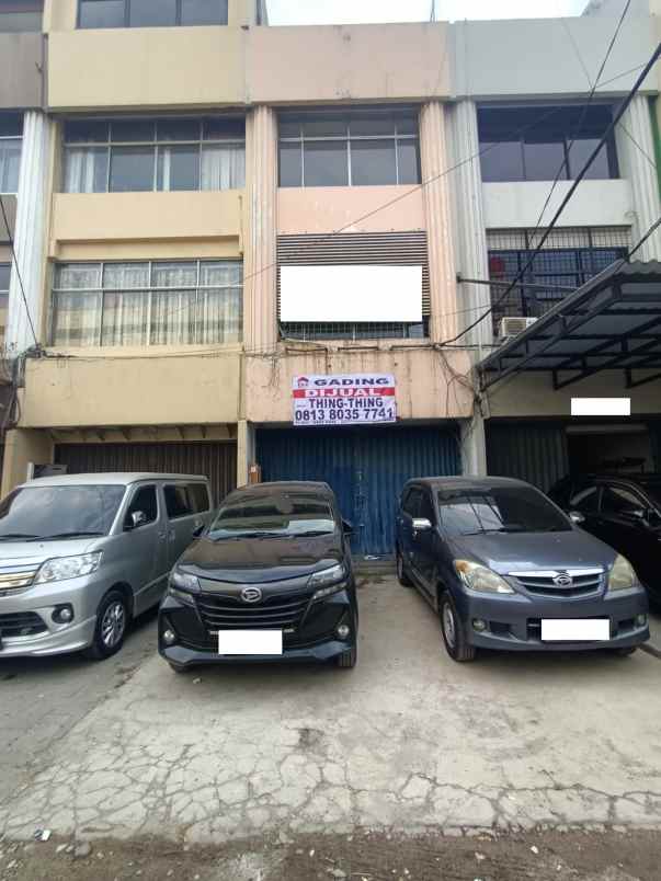 dijual ruko gudang kantor jl lentjen suprapto johar baru