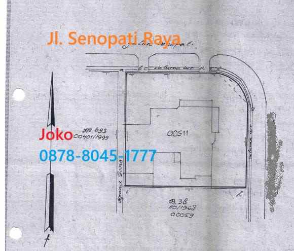 dijual ruko gudang kantor jl senopati raya