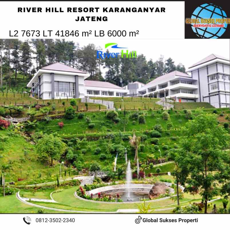 dijual ruko gudang kantor resort river hill