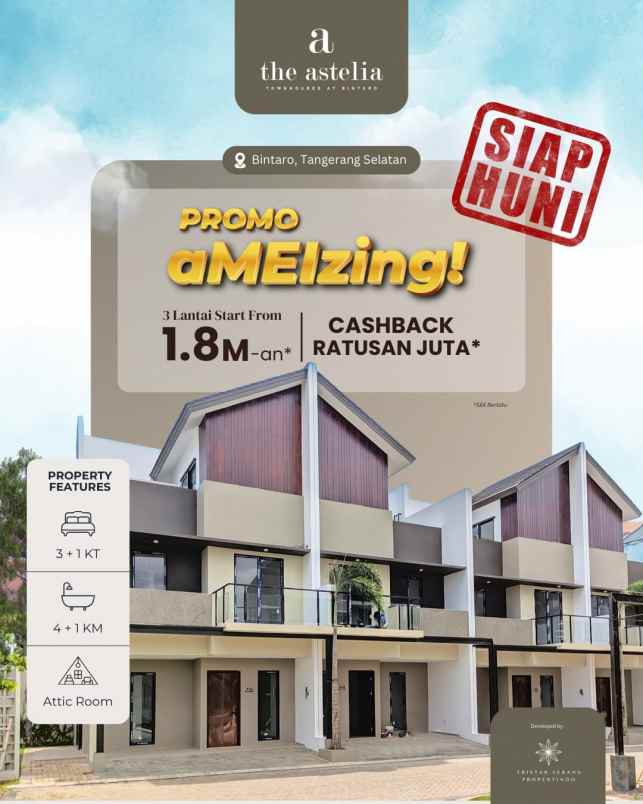 dijual rumah bintaro jurangmangu barat