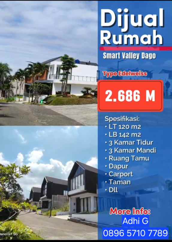 dijual rumah dago