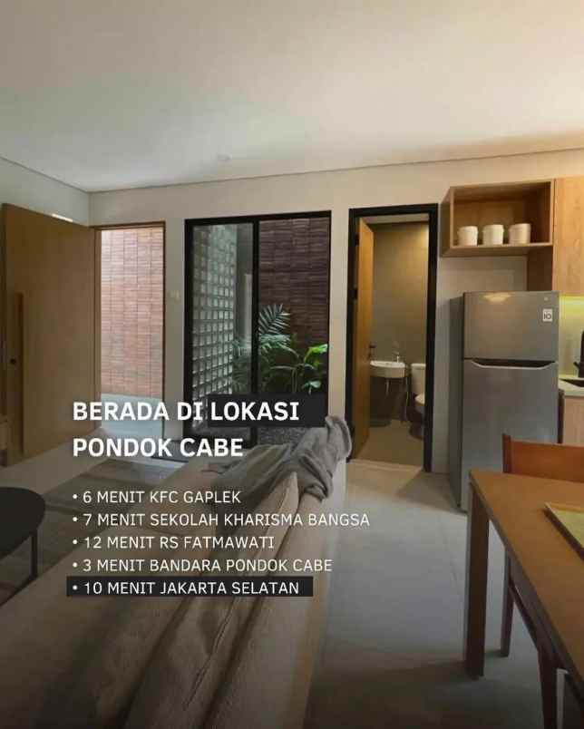 dijual rumah jalan raya pondok cabe golf