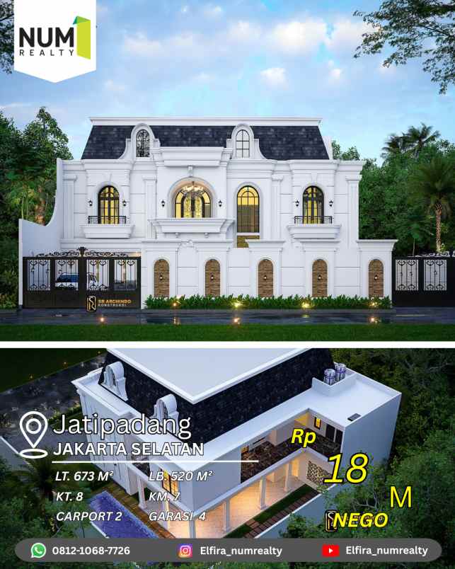 dijual rumah jatipadang pasar minggu