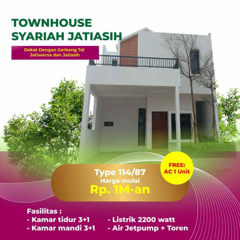 dijual rumah jatisari jatiasih