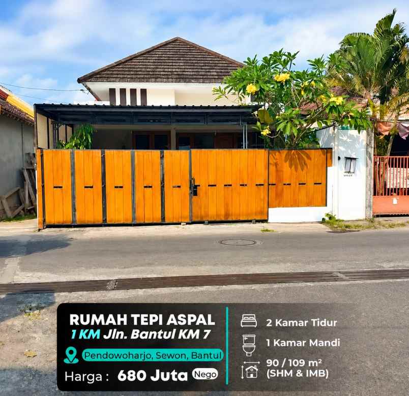 dijual rumah jl bantul km 7