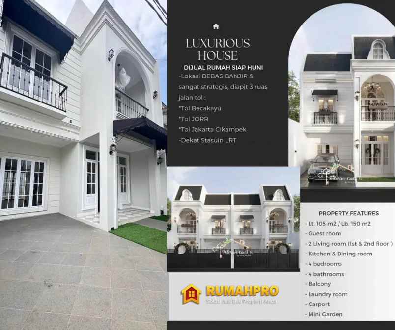 dijual rumah jl caman utara
