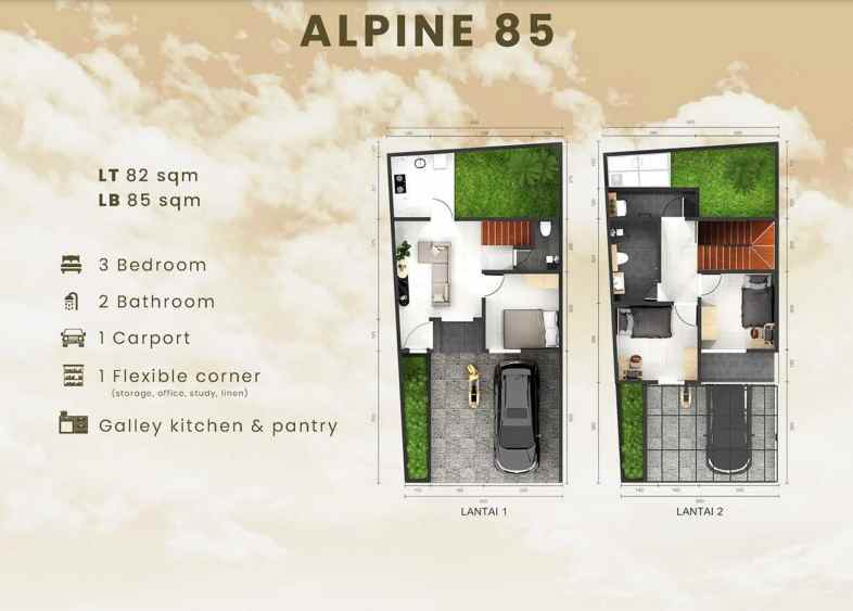 dijual rumah jl masjid 1 harjamukti kec