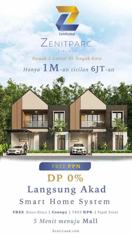 dijual rumah jl masjid 1 harjamukti kec