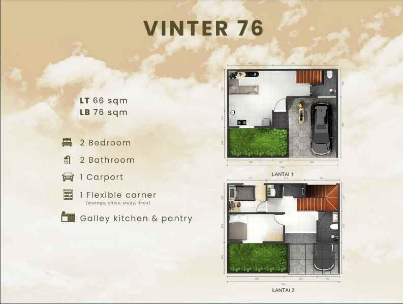 dijual rumah jl masjid 1 harjamukti kec