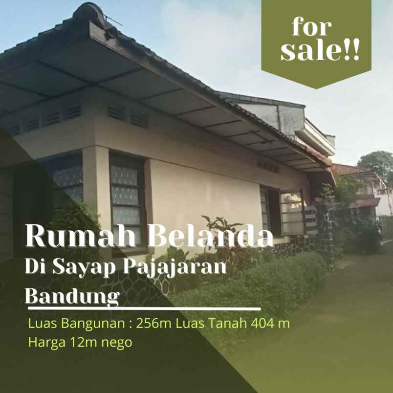 dijual rumah jl pajajaran bandung