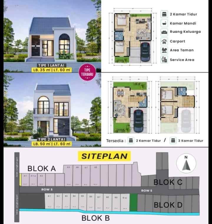 dijual rumah jl sirojul munir jatisari