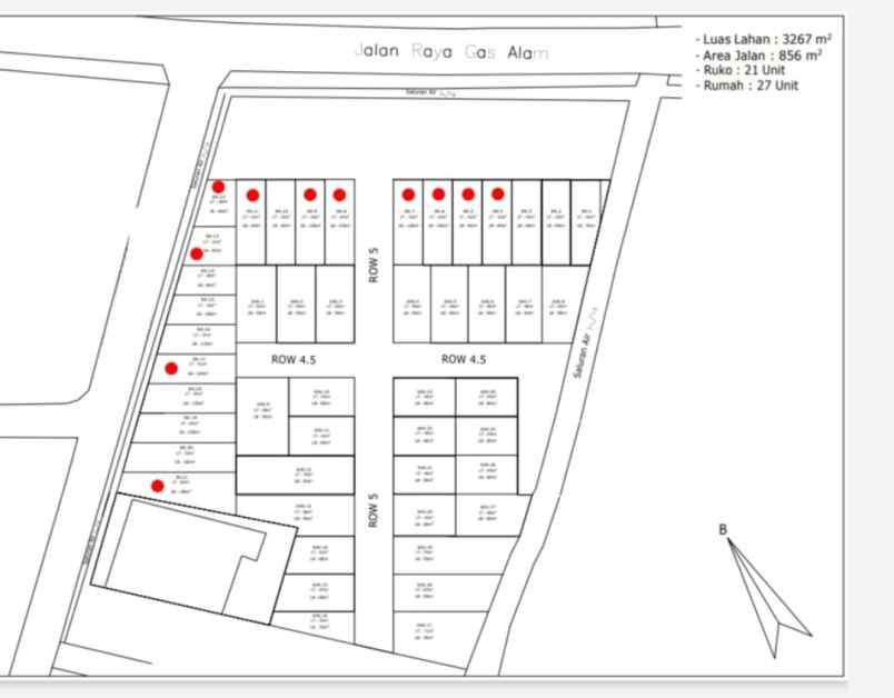 dijual rumah jln raya gas alam depok