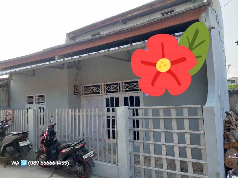 dijual rumah kampung belakang cimone