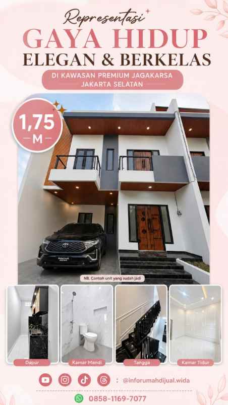 dijual rumah kebagusan