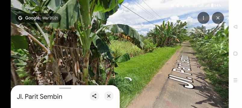 dijual tanah ayani 2 parit sembin