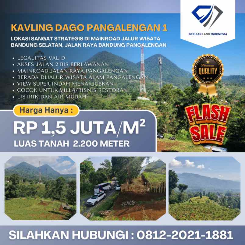 dijual tanah bandung pangalengan