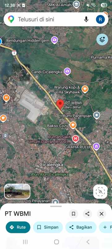 dijual tanah bypass cicalengka
