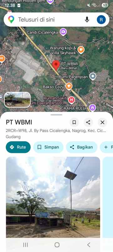 dijual tanah bypass cicalengka