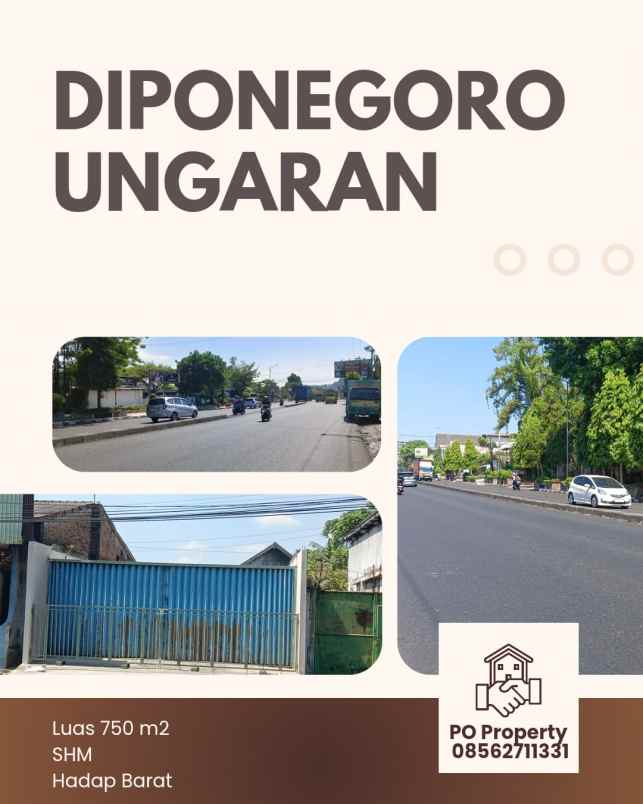 dijual tanah jalan diponegoro