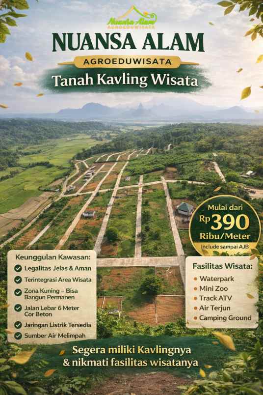 dijual tanah jalan raya tanjungsari