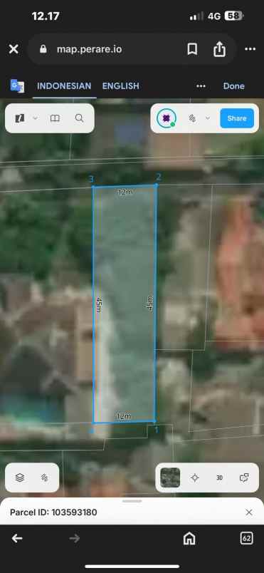 dijual tanah jl h kamang pondok labu