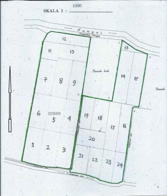 dijual tanah jl h muso dsn jajangsurat