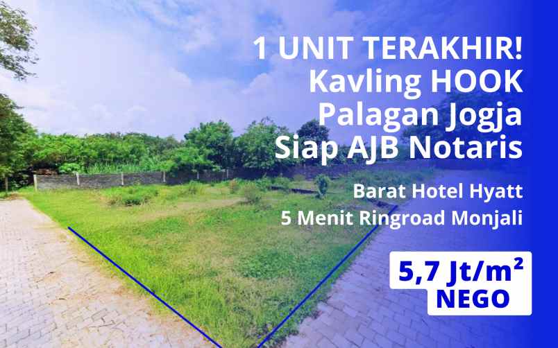 dijual tanah jl palagan sendangadi