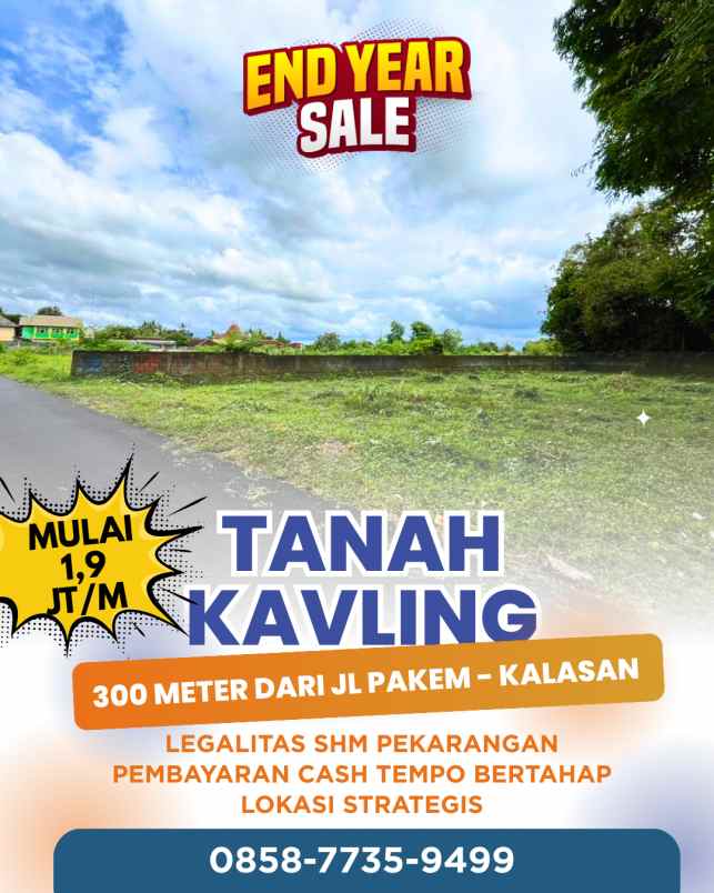 dijual tanah kledokan selomartani