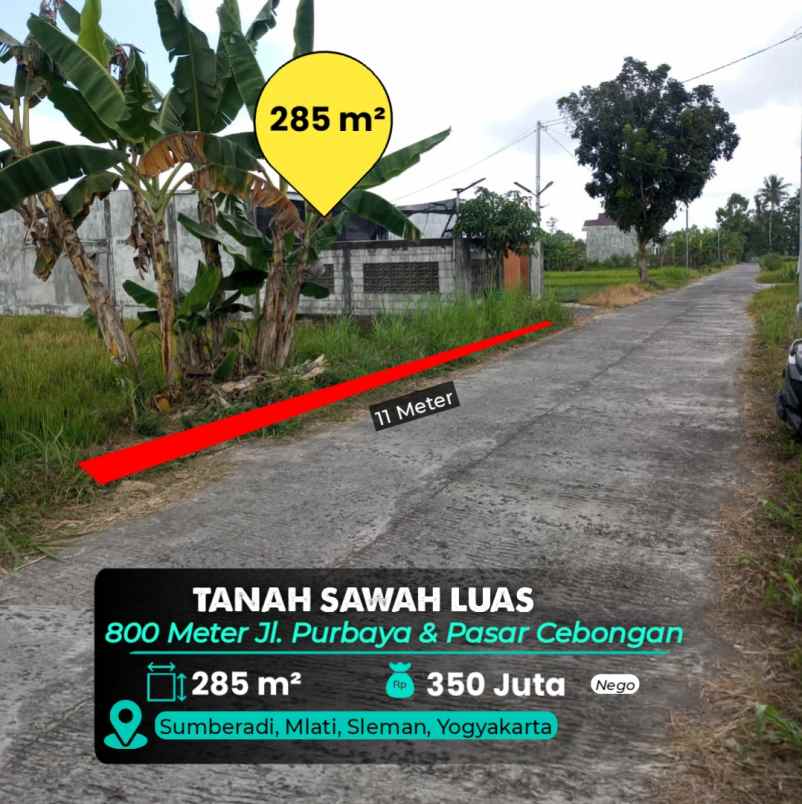dijual tanah mlati