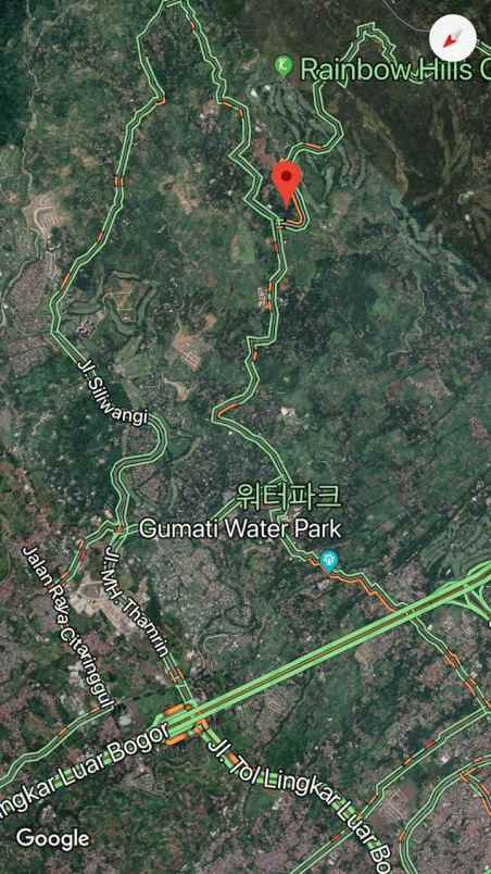 dijual tanah rainbow hills golf club