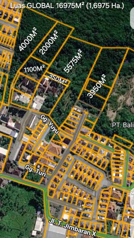 dijual tanah taman jimbaran