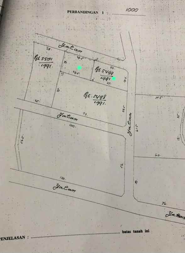 disewakan tanah buluh indah