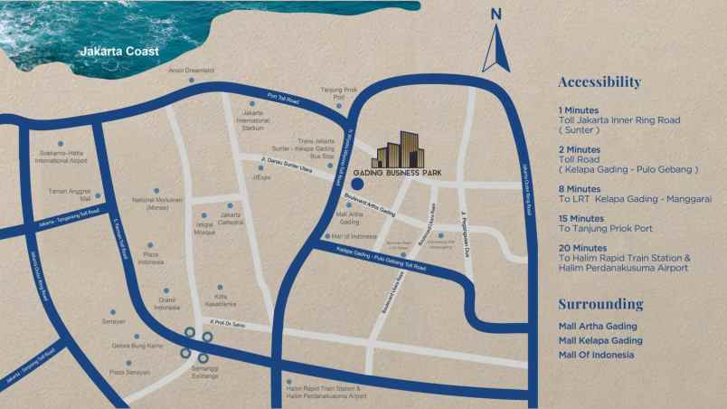 gading business park scbd baru jakarta utara