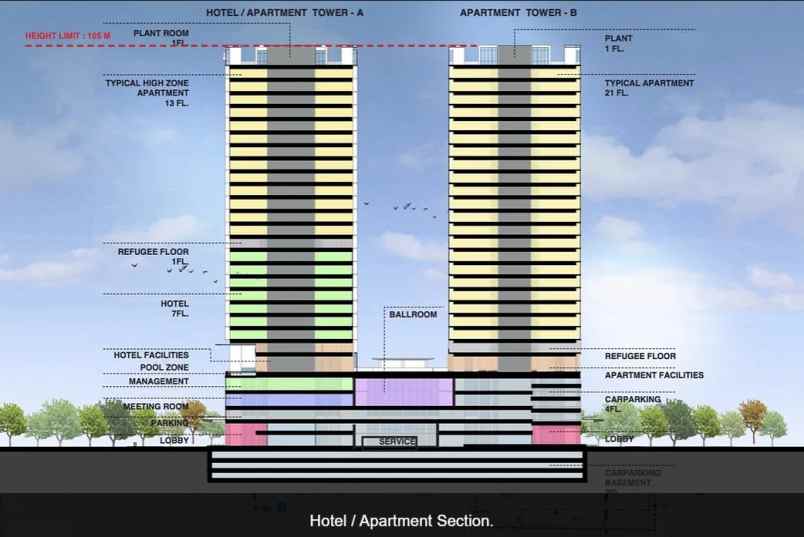 office space di adriya tower di pantai indah kapuk