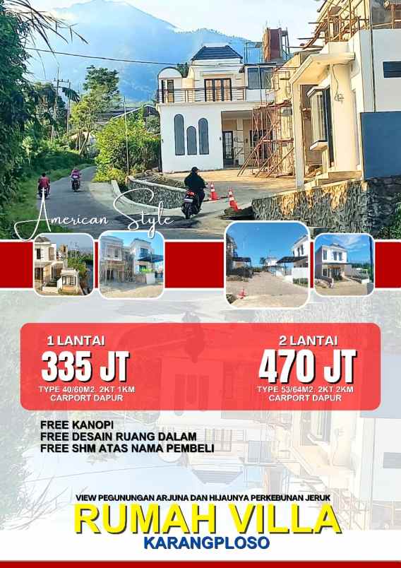 rumah 1 lantai 335 jutaan lokasi di arangploso
