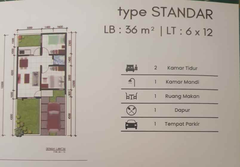 rumah cantik view gunung di kawasan dramaga bogor