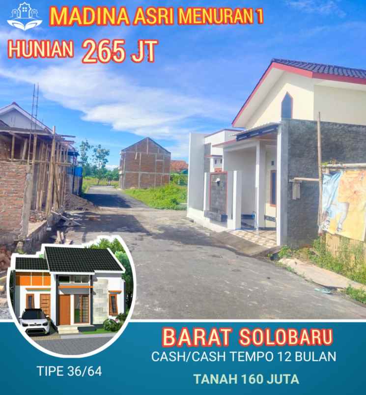 rumah di menuran baki sukoharjo
