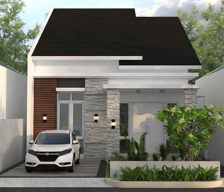 rumah kavling dengan konsep minimalis modern
