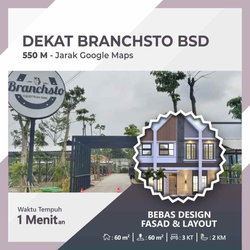 rumah murah berkah mewah di bsd serpong tangerang