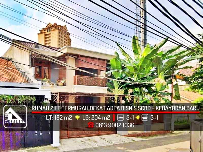 rumah siap huni termurah dekat scbd kebayoran baru