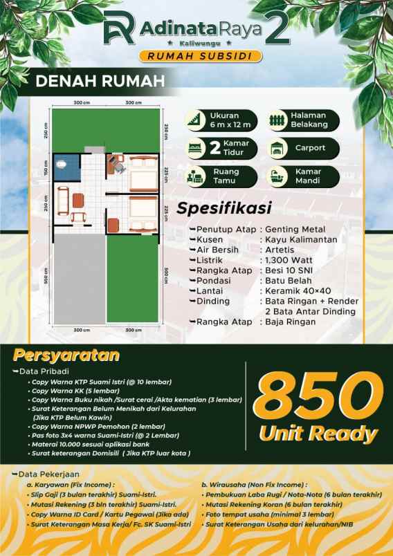 rumah subsidi adinata raya 2 kaliwungu