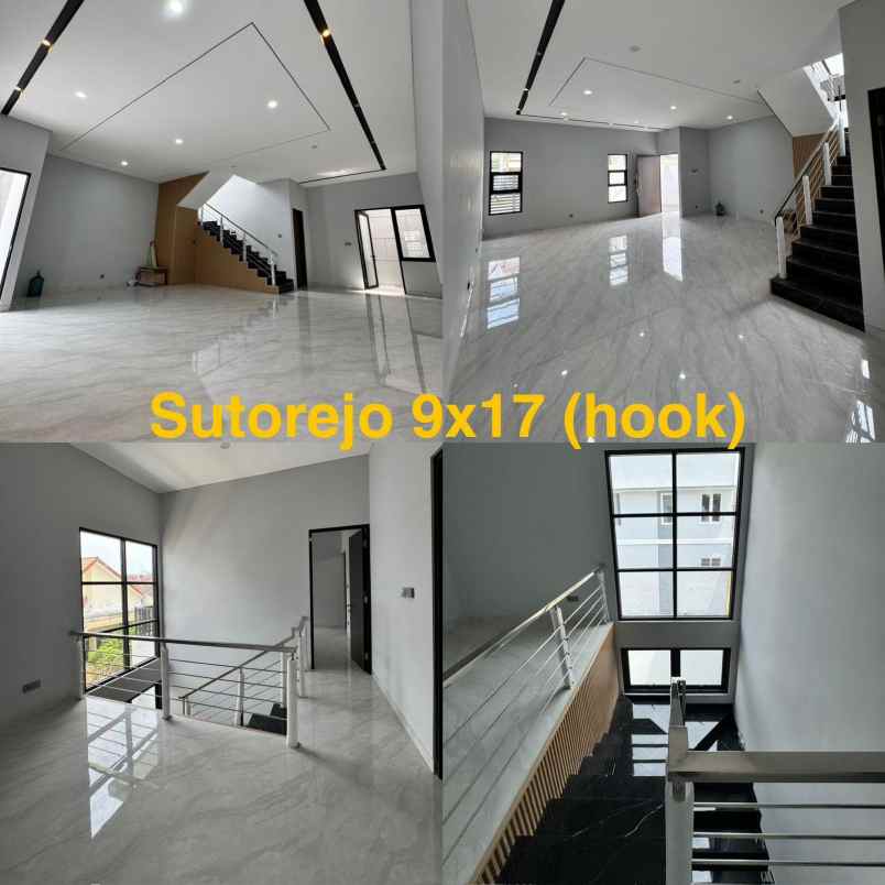 rumah sutorejo hook lebar 9 row jalan 4 mobil
