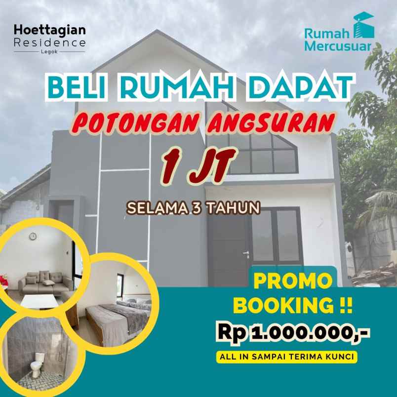 rumah tanpa dp dekat bsd city