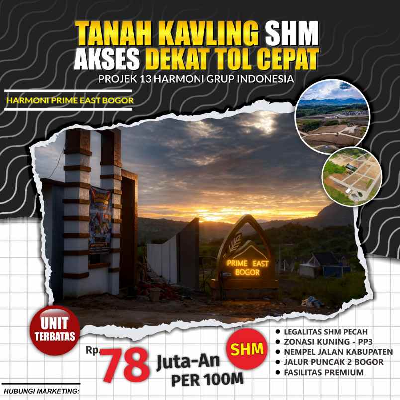 tanah kapling ter murah bogor